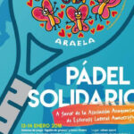 Cartel torneo solidario pádel Arabela Zaragoza 2021.