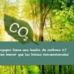 Bosque y datos de ahorro CO2 con el uso de bolsa de basura Longopac.