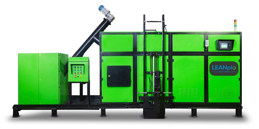 Compostador industrial 1000 kg de LEANpio.