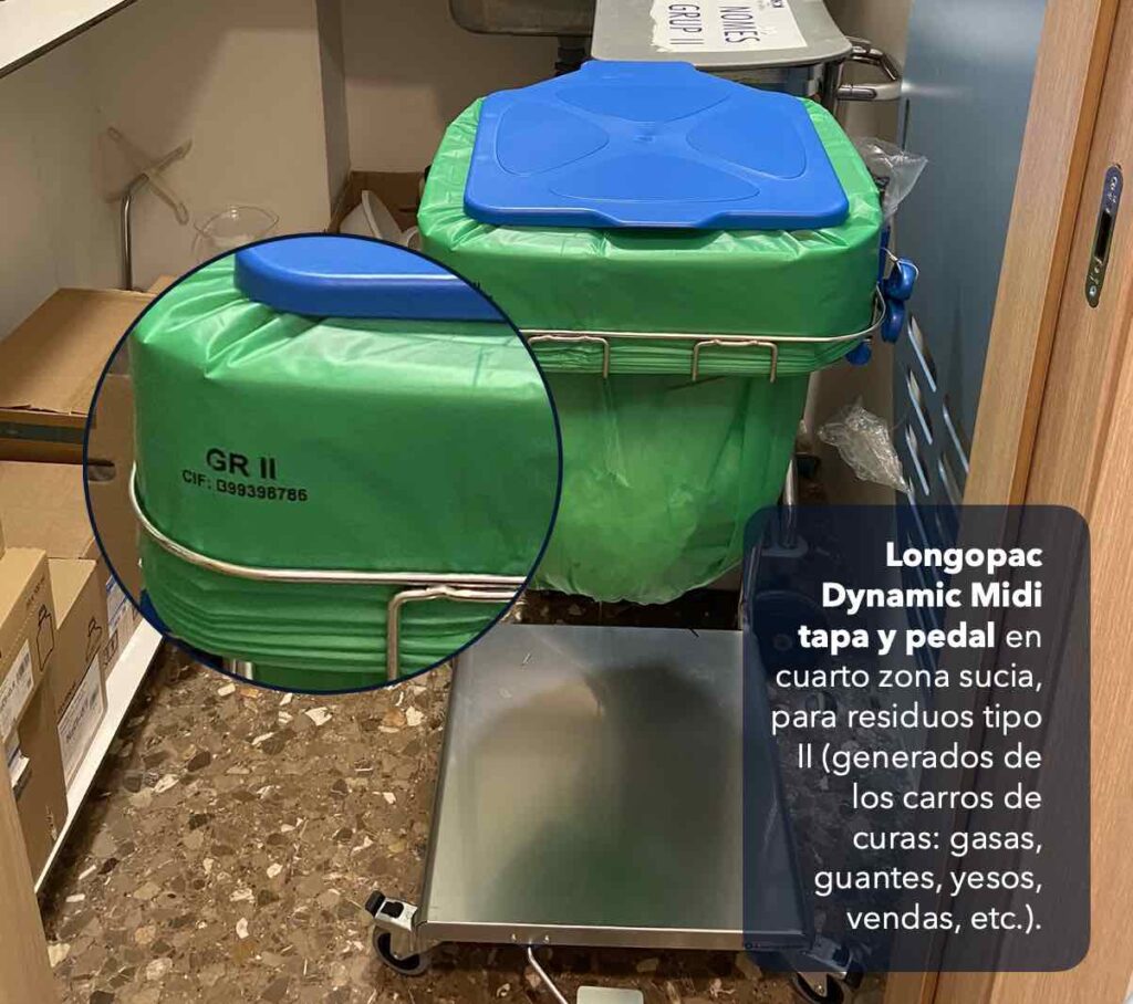 Bolsa de residuos GRUPO II de longopac