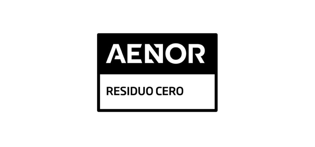 Sello certificación residuo cero de AENOR.